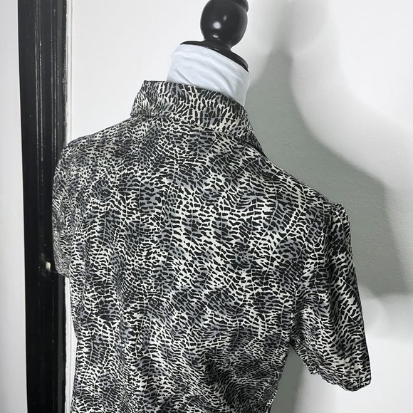 Anna & Frank 100% Silk Leopard Button Up Size S - Picture 5 of 7